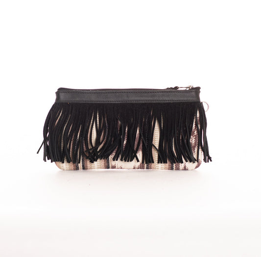 ARCHIVE SALE - PERFECT FRINGE CLUTCH - FUERZA - BLACK - ITEM NO. 27486