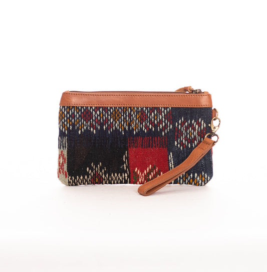 ARCHIVE SALE - PERFECT CLUTCH & WRISTLET - MOROCCO OOAK - BROWN - ITEM NO. 27512
