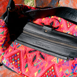 BEATRIZ MCDB + DIAMANTE STRAP - OOAK HUIPIL - CORTE LINING - BLACK - NO. 20007