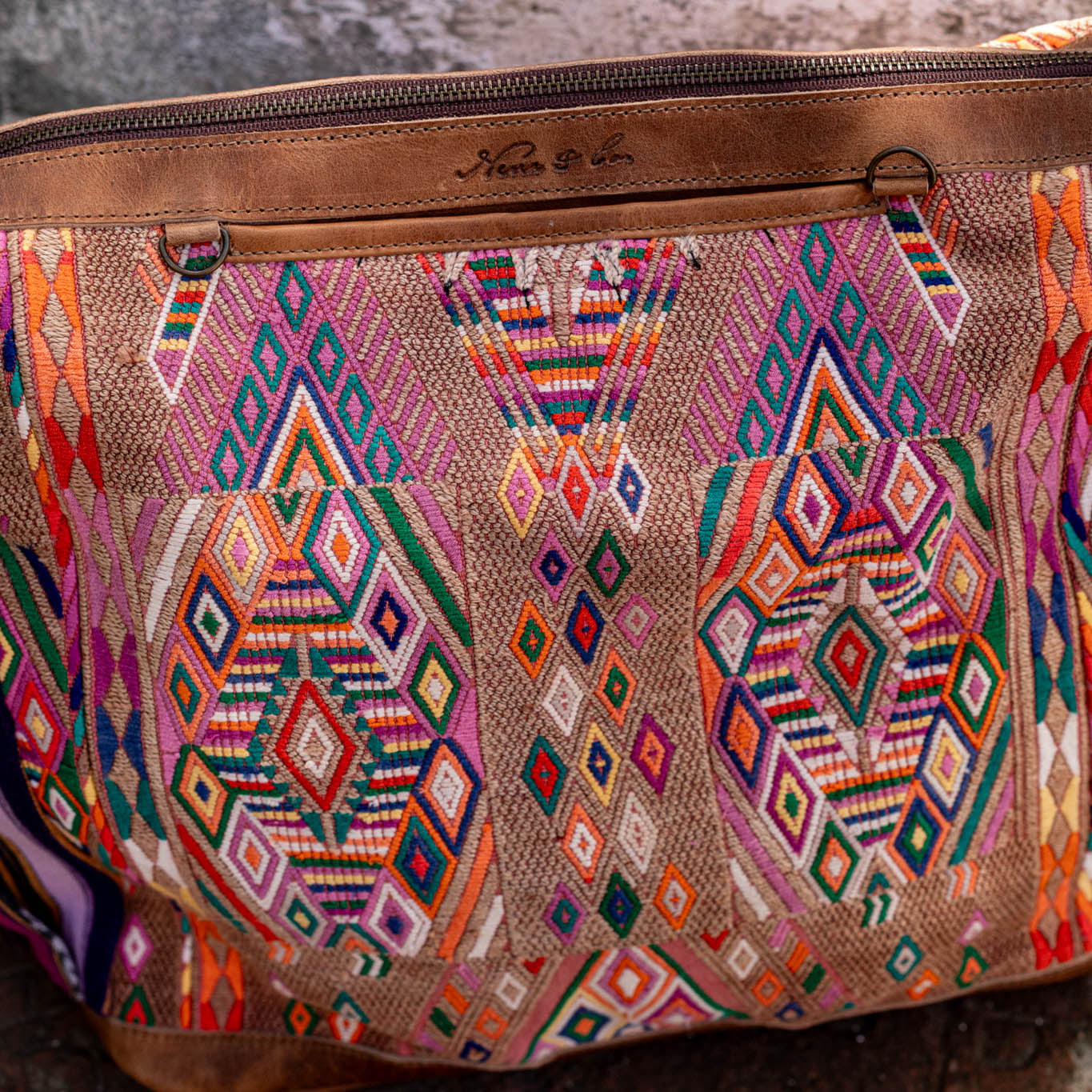 BEATRIZ CDB + DIAMANTE STRAP - OOAK HUIPIL - FAWN - NO. 17056