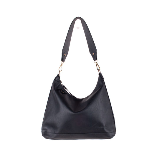 SMALL PENELOPE BAG - FULL LEATHER - BLACK