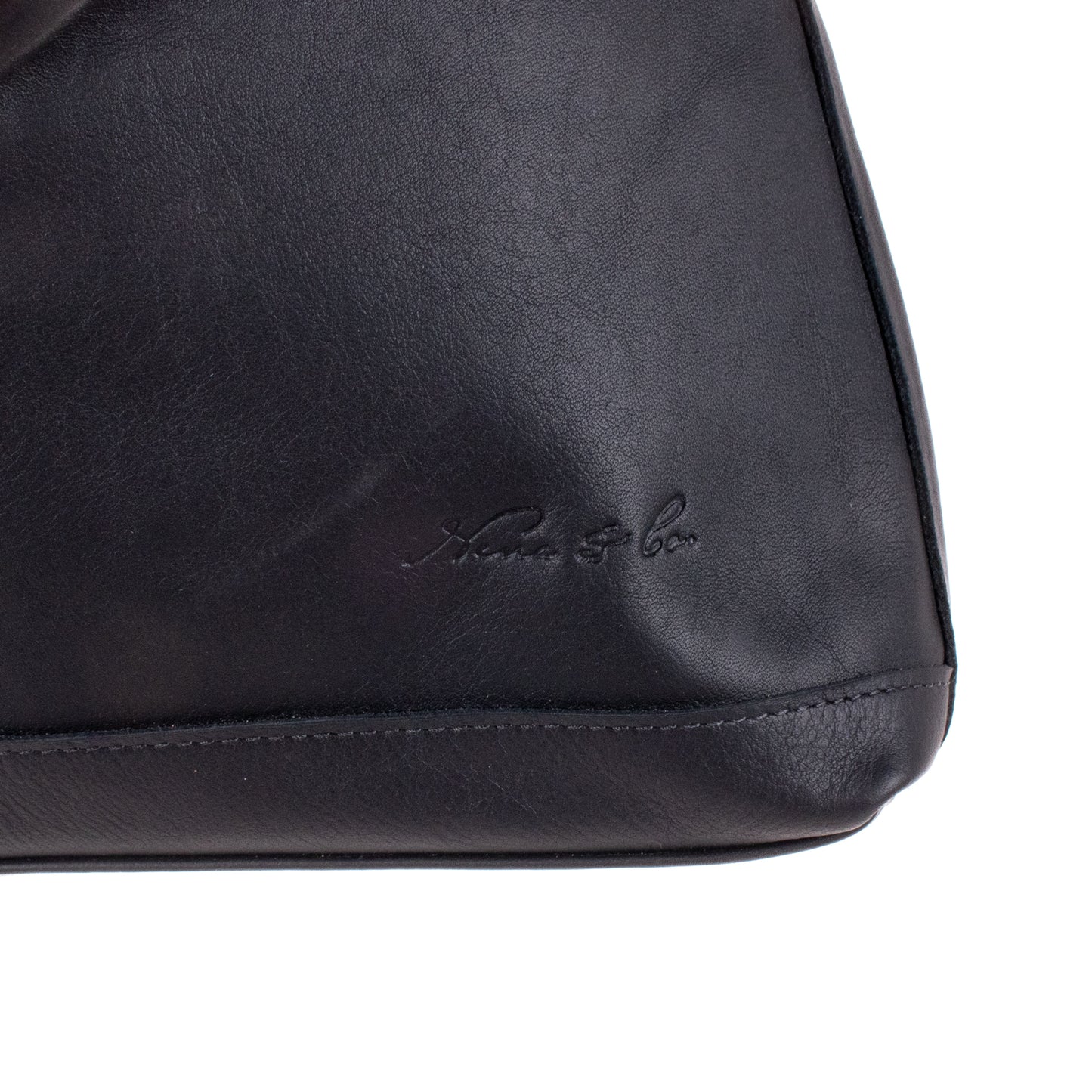 SMALL PENELOPE BAG - FULL LEATHER - BLACK