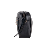 WANDER CROSSBODY BAG + STRAP SET - FULL LEATHER - BLACK