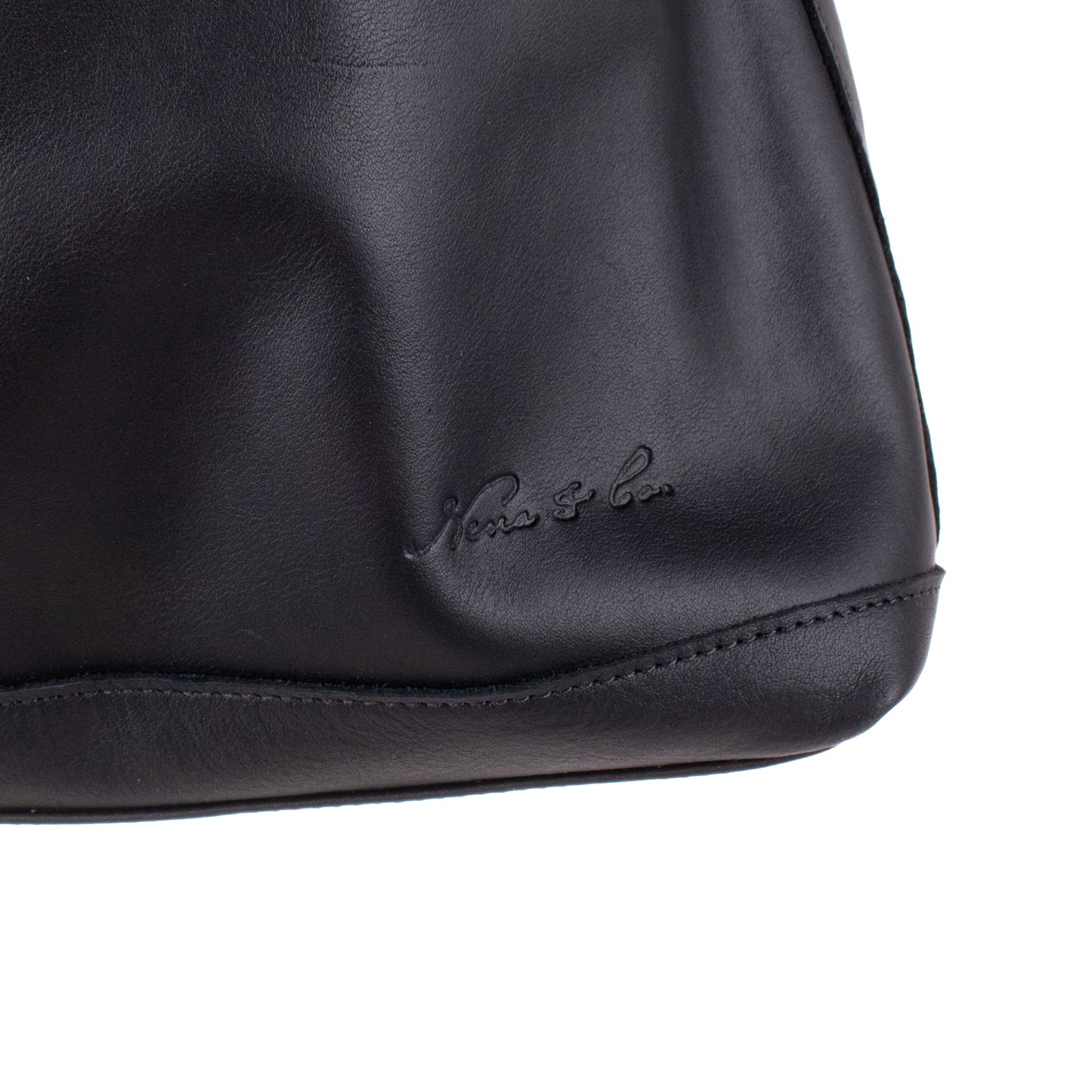 PENELOPE BAG - FULL LEATHER - BLACK