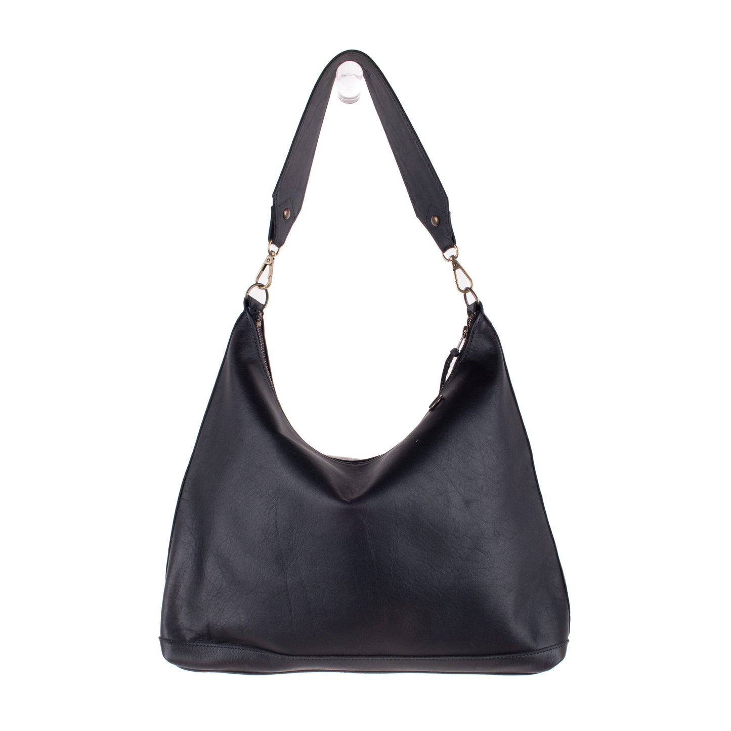 PENELOPE BAG - FULL LEATHER - BLACK