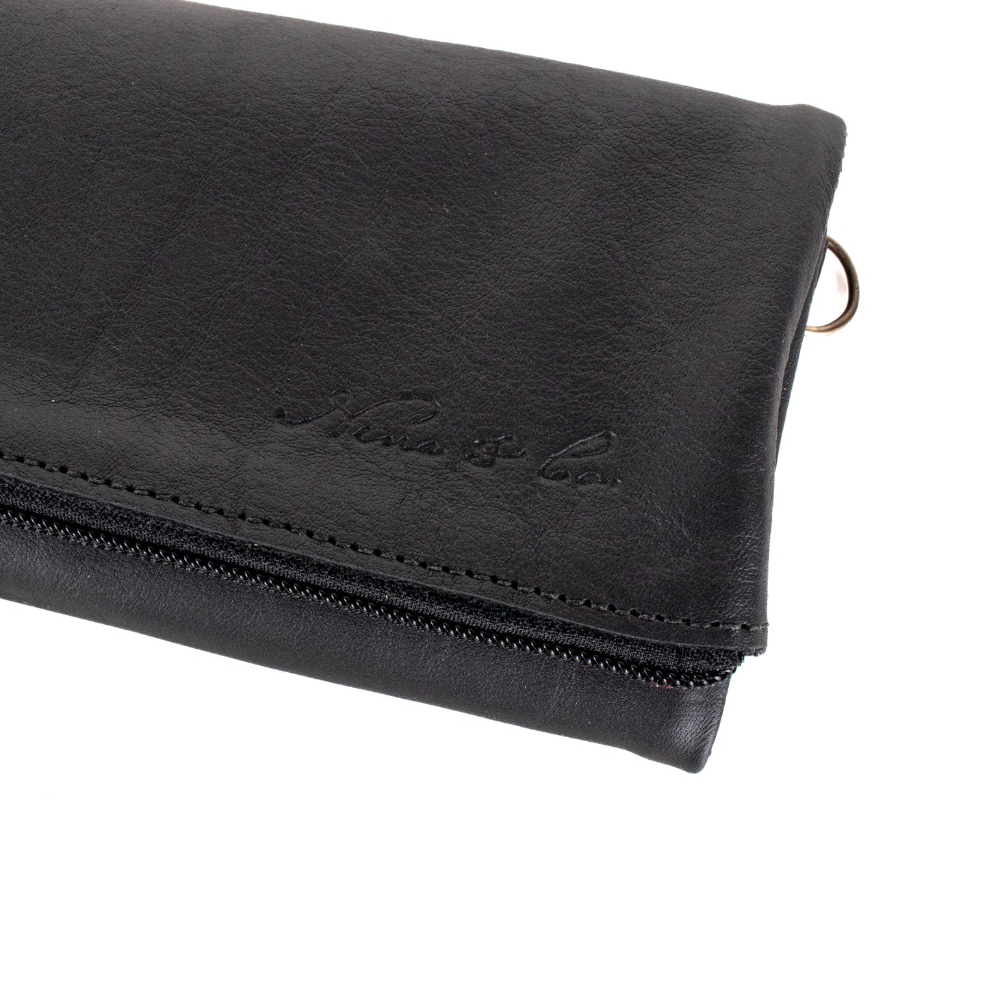 TRI-FOLD WALLET - FULL LEATHER - BLACK