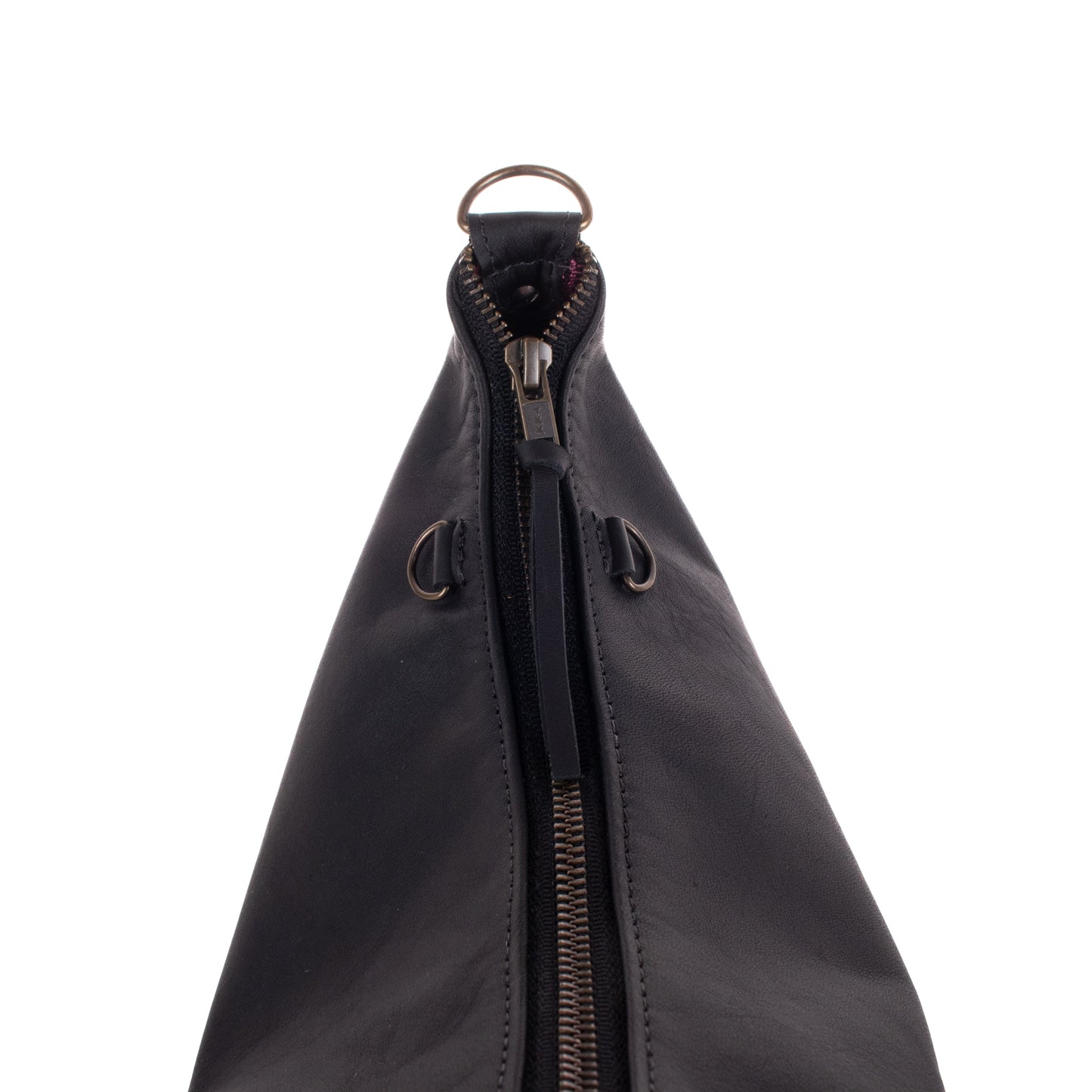 SMALL PENELOPE BAG - FULL LEATHER - BLACK