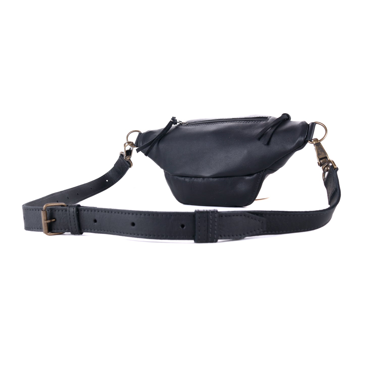 FANCY POUCH - OTOMÍ TEXTILE - BLACK - NO. 18205