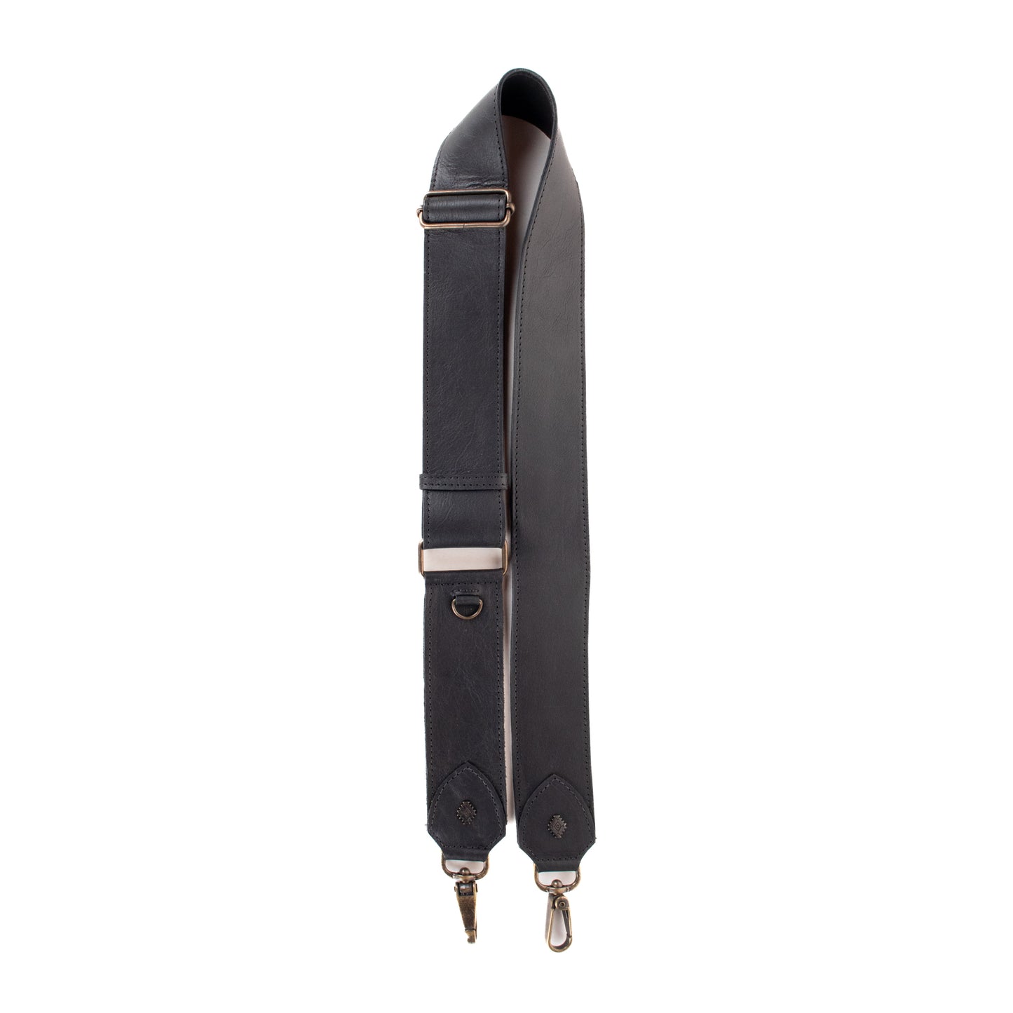 ADJUSTABLE WIDE STRAP - FULL LEATHER - BLACK