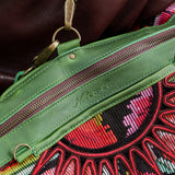 BEATRIZ CDB + DIAMANTE STRAP - OOAK HUIPIL - EMERALD - NO. 202275