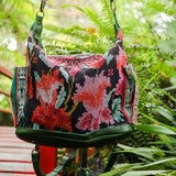 BEATRIZ CDB + DIAMANTE STRAP - OOAK HUIPIL - EMERALD - NO. 202275