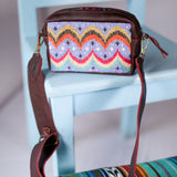 WANDER CROSSBODY SET - H&S BEADED PANEL - BAJA INSPIRED - VINO TINTO
