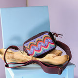 WANDER CROSSBODY SET - H&S BEADED PANEL - BAJA INSPIRED - VINO TINTO