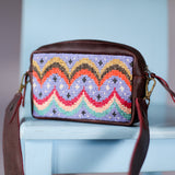 WANDER CROSSBODY SET - H&S BEADED PANEL - BAJA INSPIRED - VINO TINTO