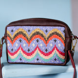 WANDER CROSSBODY SET - H&S BEADED PANEL - BAJA INSPIRED - VINO TINTO