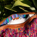 BEATRIZ CDB + DIAMANTE STRAP - OOAK HUIPIL - CAFE - NO. 17158