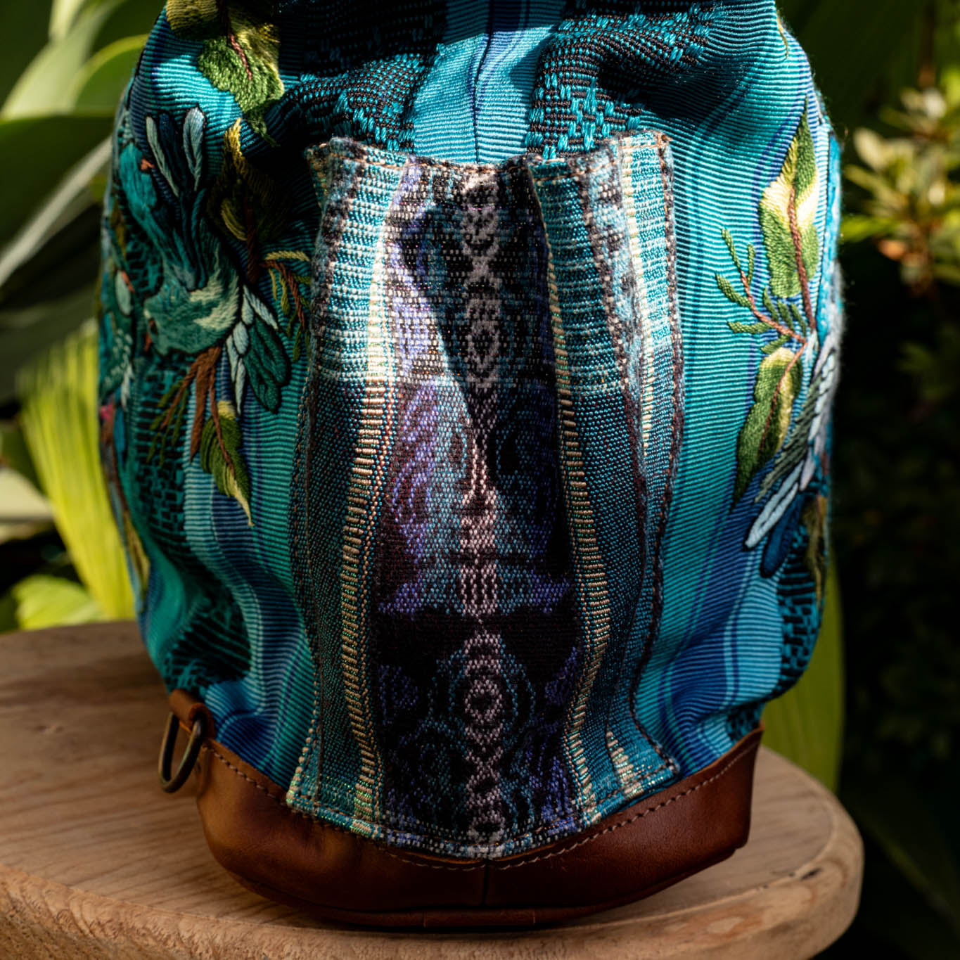 BEATRIZ MCDB + DIAMANTE STRAP - OOAK HUIPIL - CAFE -  NO. 17182