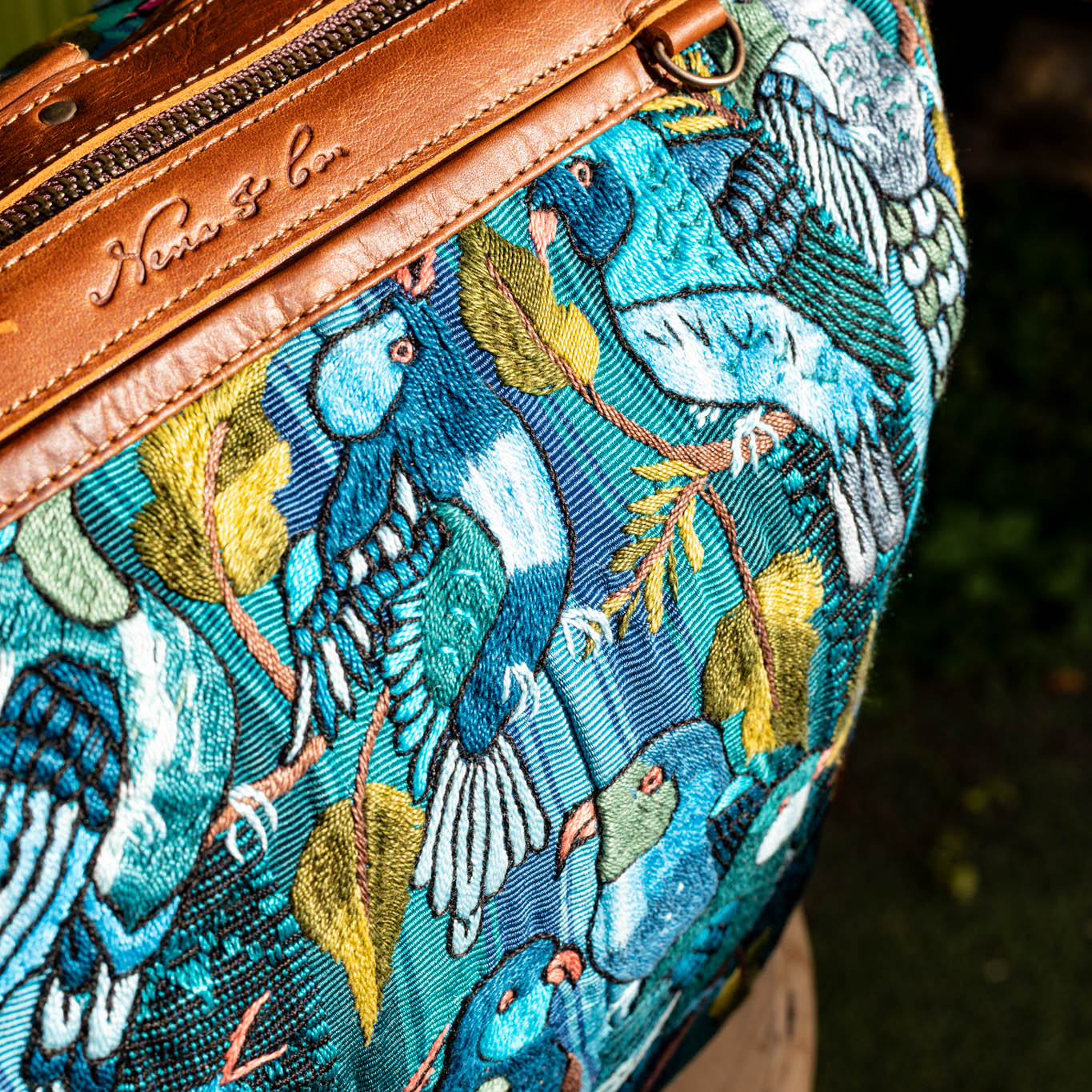 BEATRIZ MCDB + DIAMANTE STRAP - OOAK HUIPIL - CAFE -  NO. 17182