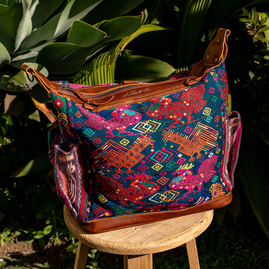 BEATRIZ MCDB + DIAMANTE STRAP - OOAK HUIPIL - CAFE -  NO. 17178