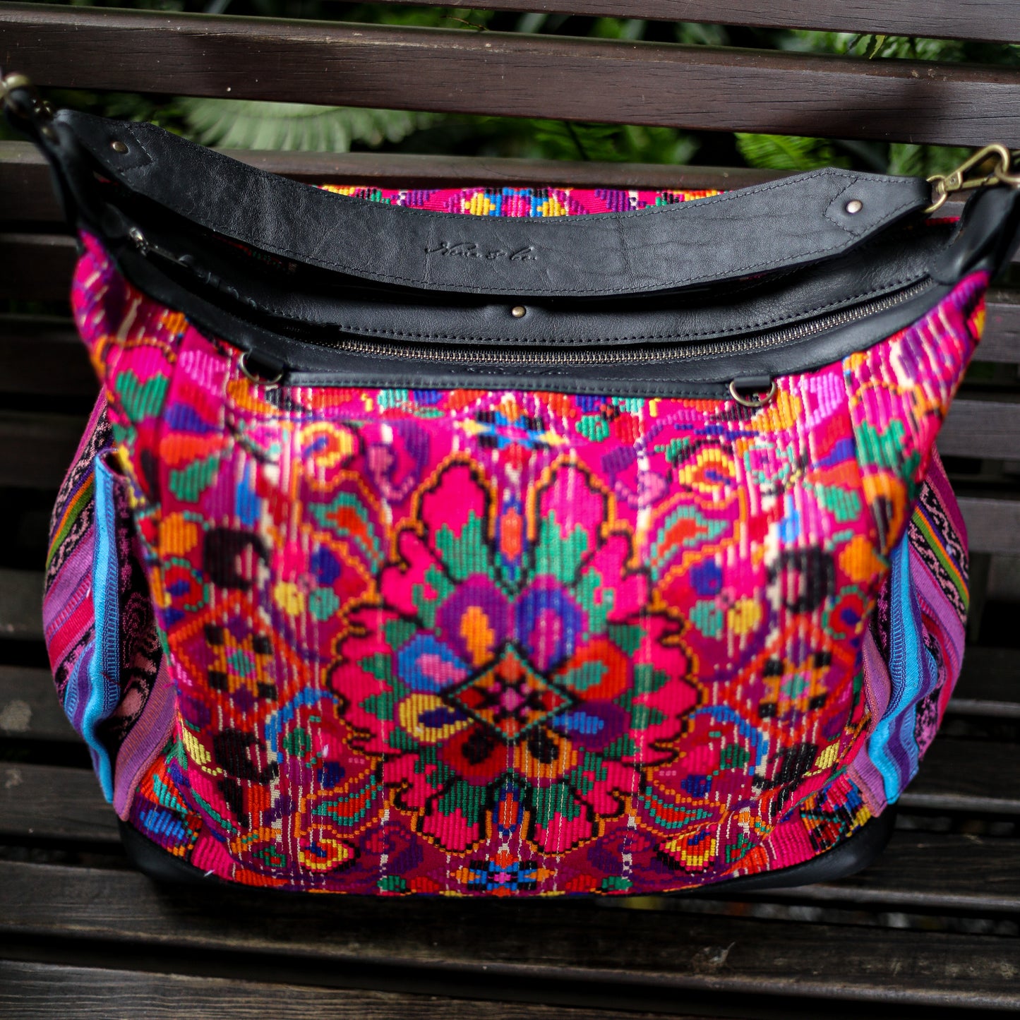 BEATRIZ CDB + DIAMANTE STRAP - OOAK HUIPIL - BLACK - NO. 18876