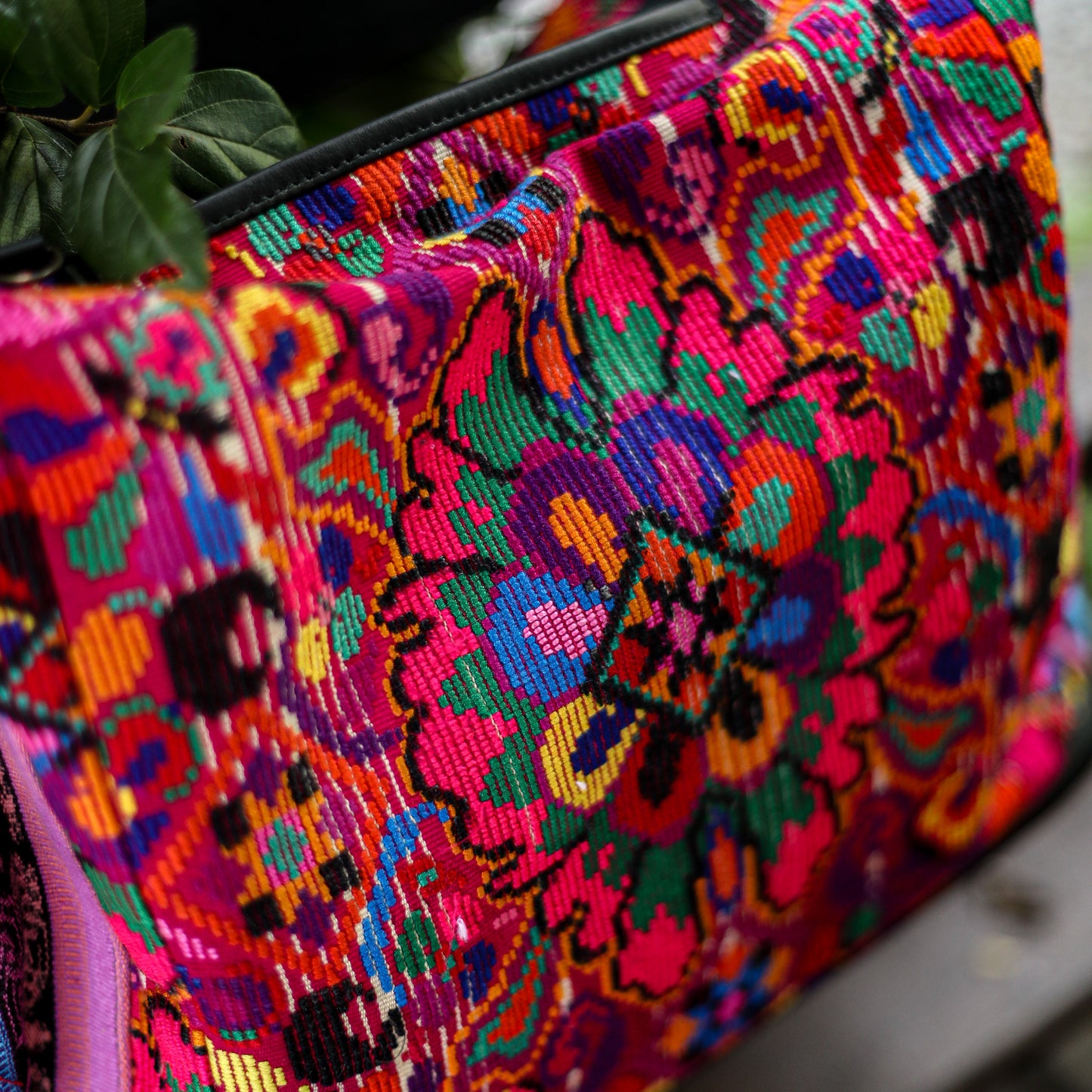 BEATRIZ CDB + DIAMANTE STRAP - OOAK HUIPIL - BLACK - NO. 18876