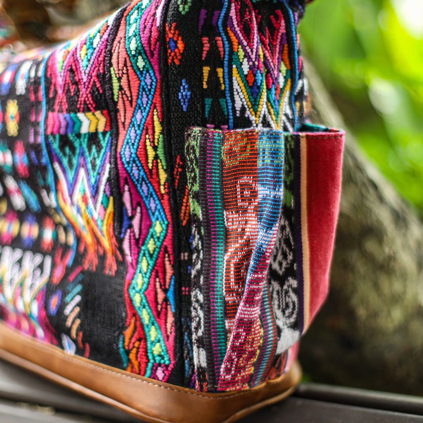 BEATRIZ MCDB + DIAMANTE STRAP - OOAK HUIPIL - CAFE - 18863