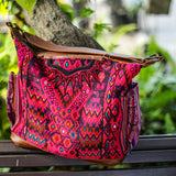 BEATRIZ CDB + DIAMANTE STRAP - OOAK HUIPIL - CAFE - NO. 18867