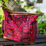 BEATRIZ CDB + DIAMANTE STRAP - OOAK HUIPIL - CAFE - NO. 18867