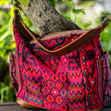 BEATRIZ CDB + DIAMANTE STRAP - OOAK HUIPIL - CAFE - NO. 18867