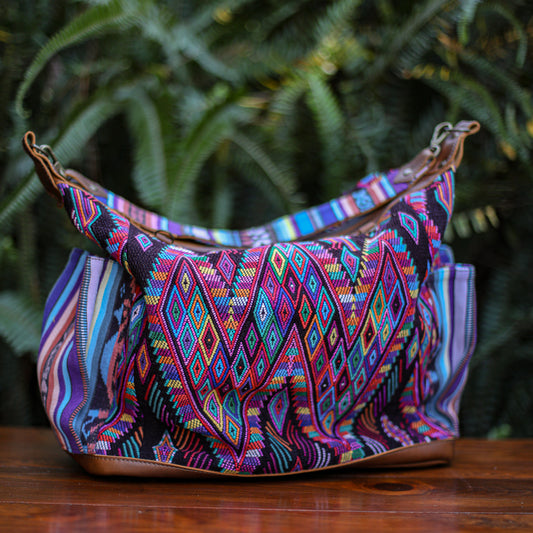 BEATRIZ CDB + DIAMANTE STRAP - OOAK HUIPIL - CORTE LINING - CAFE - NO. 19993