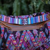 BEATRIZ CDB + DIAMANTE STRAP - OOAK HUIPIL - CORTE LINING - CAFE - NO. 19993