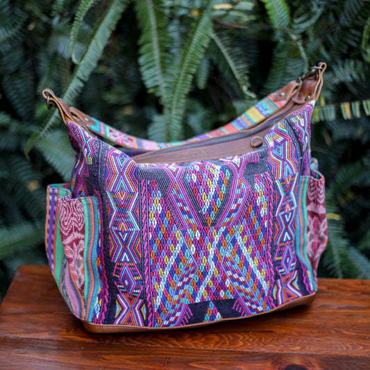 BEATRIZ CDB + DIAMANTE STRAP - OOAK HUIPIL - CORTE LINING - CAFE - NO. 19992