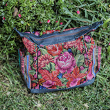 BEATRIZ CDB + DIAMANTE STRAP - OOAK HUIPIL - NAVY - NO. 18574