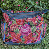 BEATRIZ CDB + DIAMANTE STRAP - OOAK HUIPIL - NAVY - NO. 18574