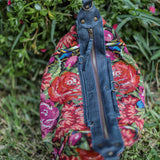 BEATRIZ CDB + DIAMANTE STRAP - OOAK HUIPIL - NAVY - NO. 18574