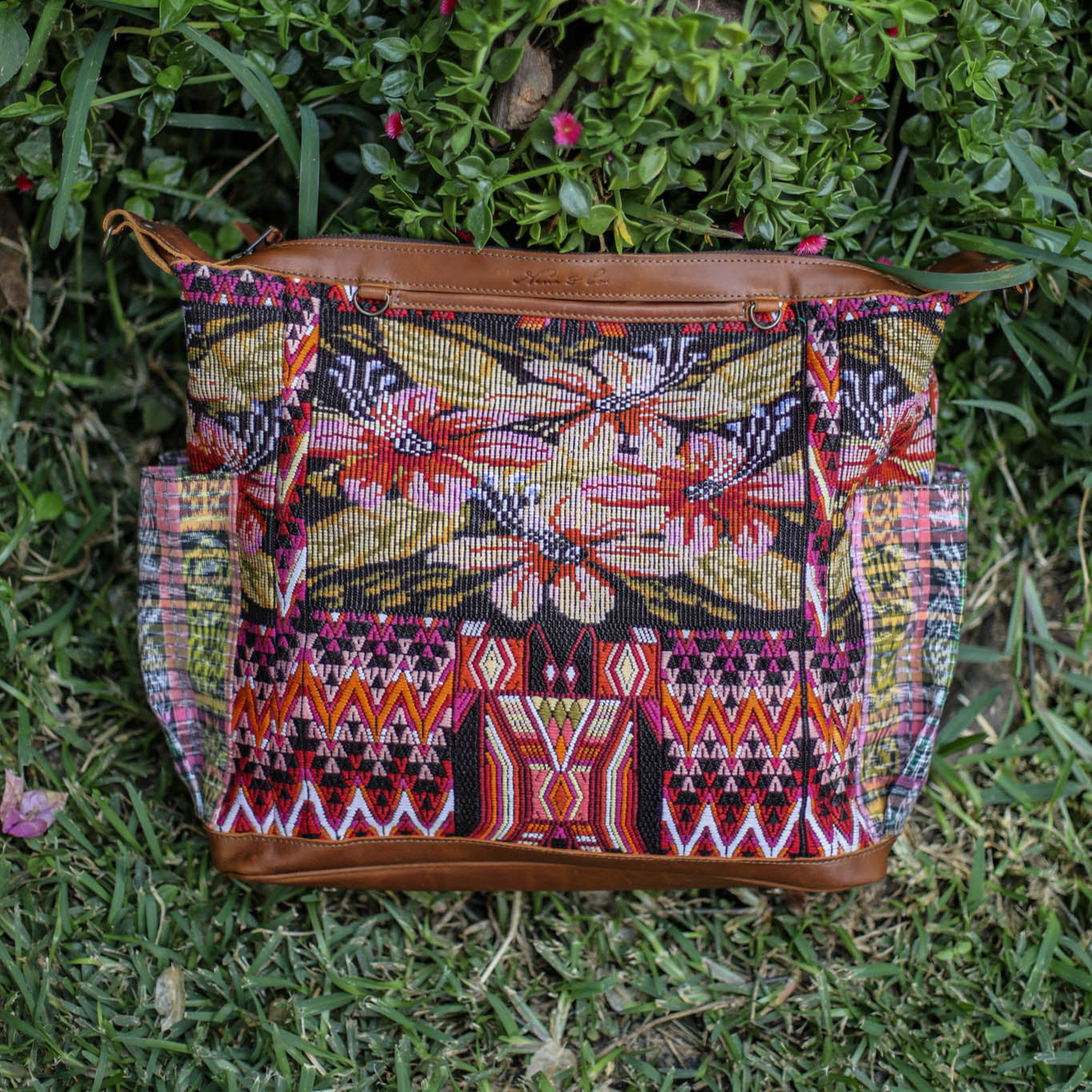 BEATRIZ CDB + DIAMANTE STRAP - OOAK HUIPIL - CAFE - NO. 18583