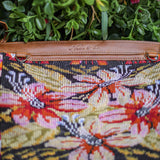 BEATRIZ CDB + DIAMANTE STRAP - OOAK HUIPIL - CAFE - NO. 18583