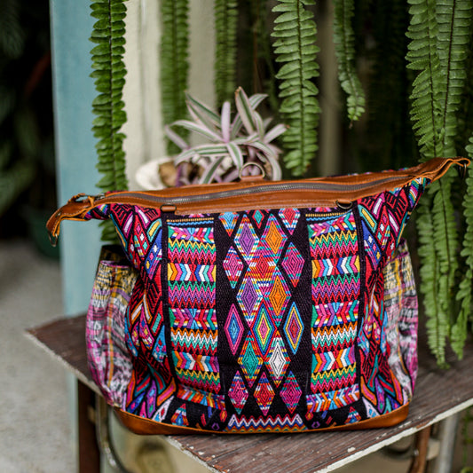 BEATRIZ CDB + DIAMANTE STRAP - OOAK HUIPIL - CAFE - NO. 18471