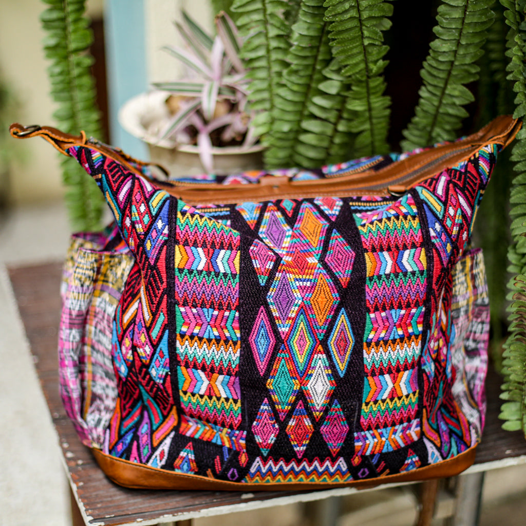 BEATRIZ CDB + DIAMANTE STRAP - OOAK HUIPIL - CAFE - NO. 18471