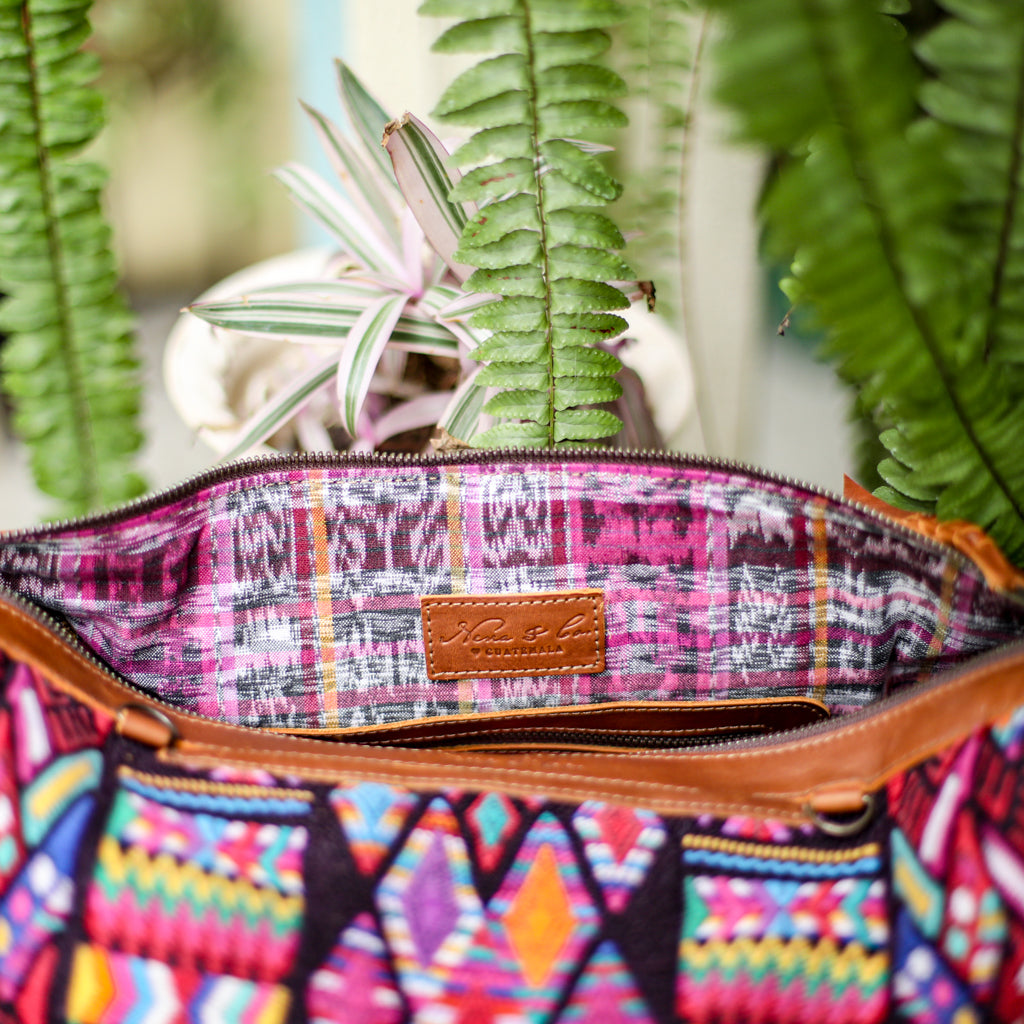 BEATRIZ CDB + DIAMANTE STRAP - OOAK HUIPIL - CAFE - NO. 18471