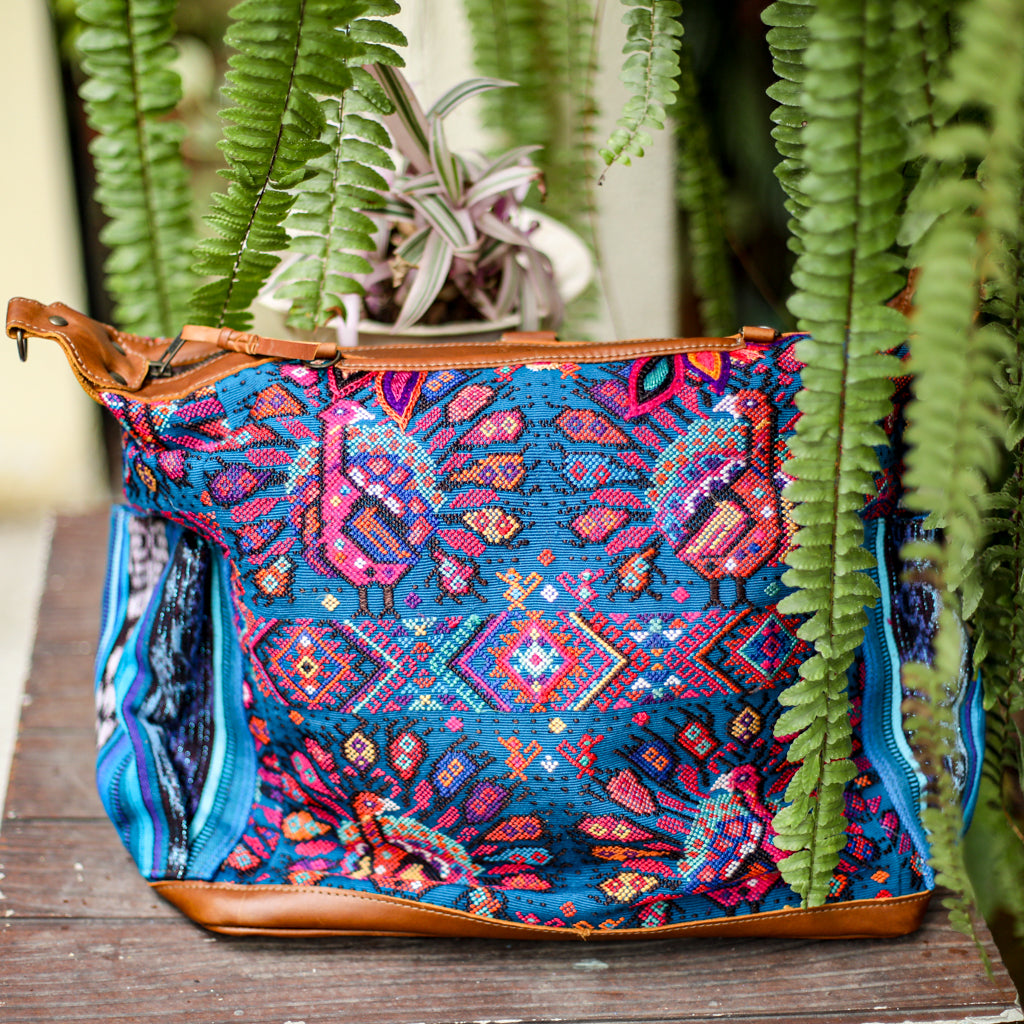 BEATRIZ CDB + DIAMANTE STRAP - OOAK HUIPIL - CAFE - NO. 18472