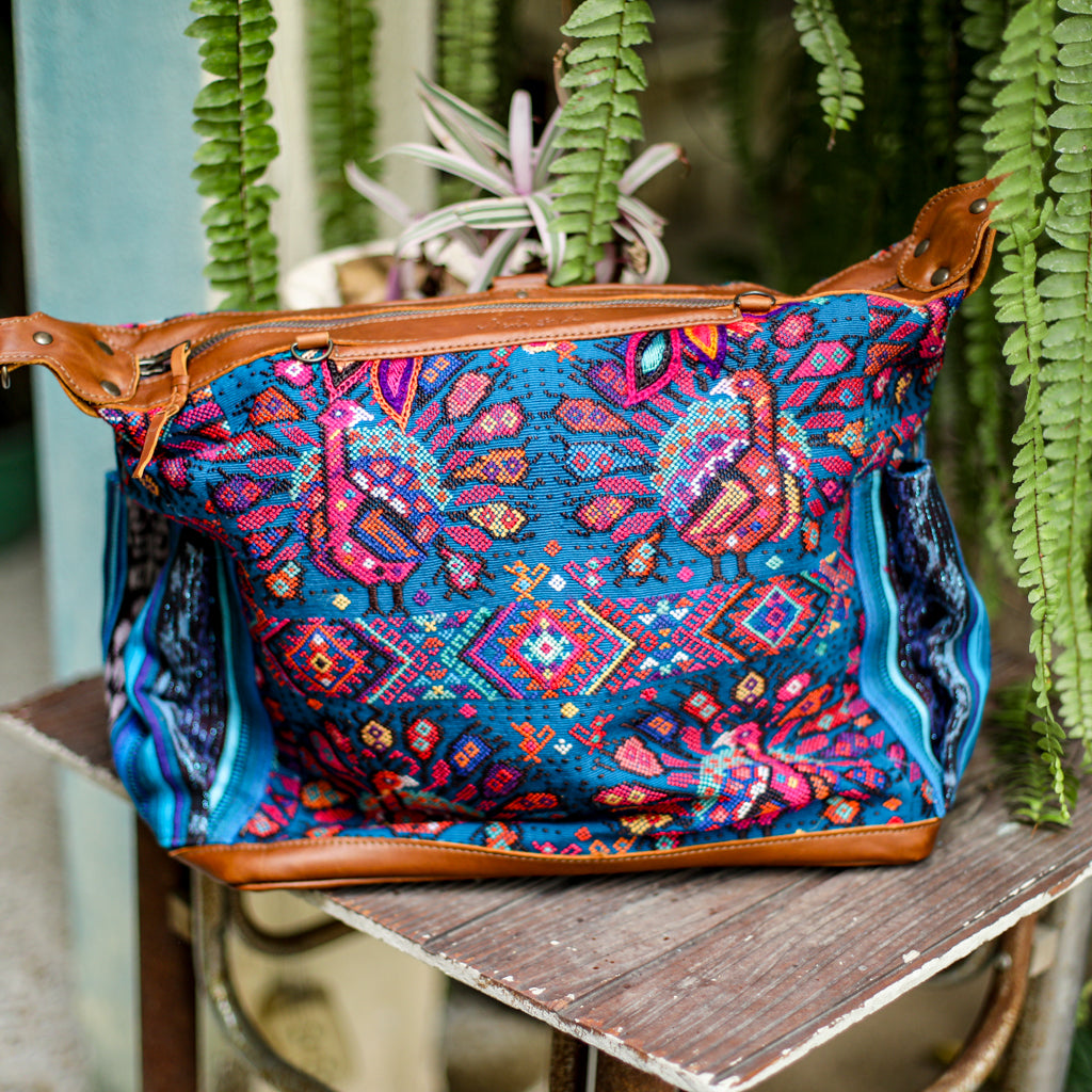 BEATRIZ CDB + DIAMANTE STRAP - OOAK HUIPIL - CAFE - NO. 18472