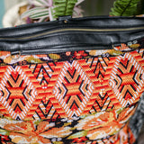BEATRIZ CDB + DIAMANTE STRAP - OOAK HUIPIL - BLACK - NO. 18478