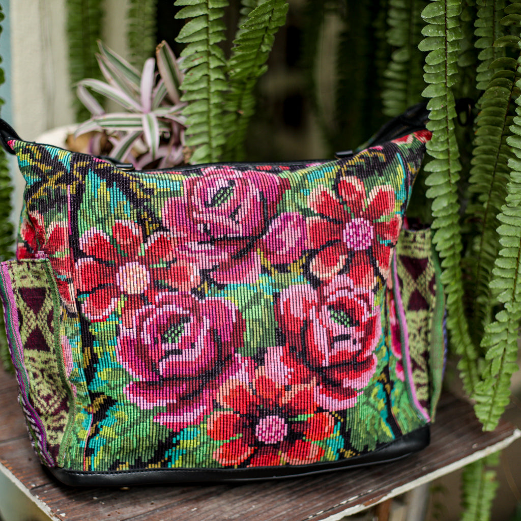 BEATRIZ CDB + DIAMANTE STRAP - OOAK HUIPIL - BLACK - NO. 18475