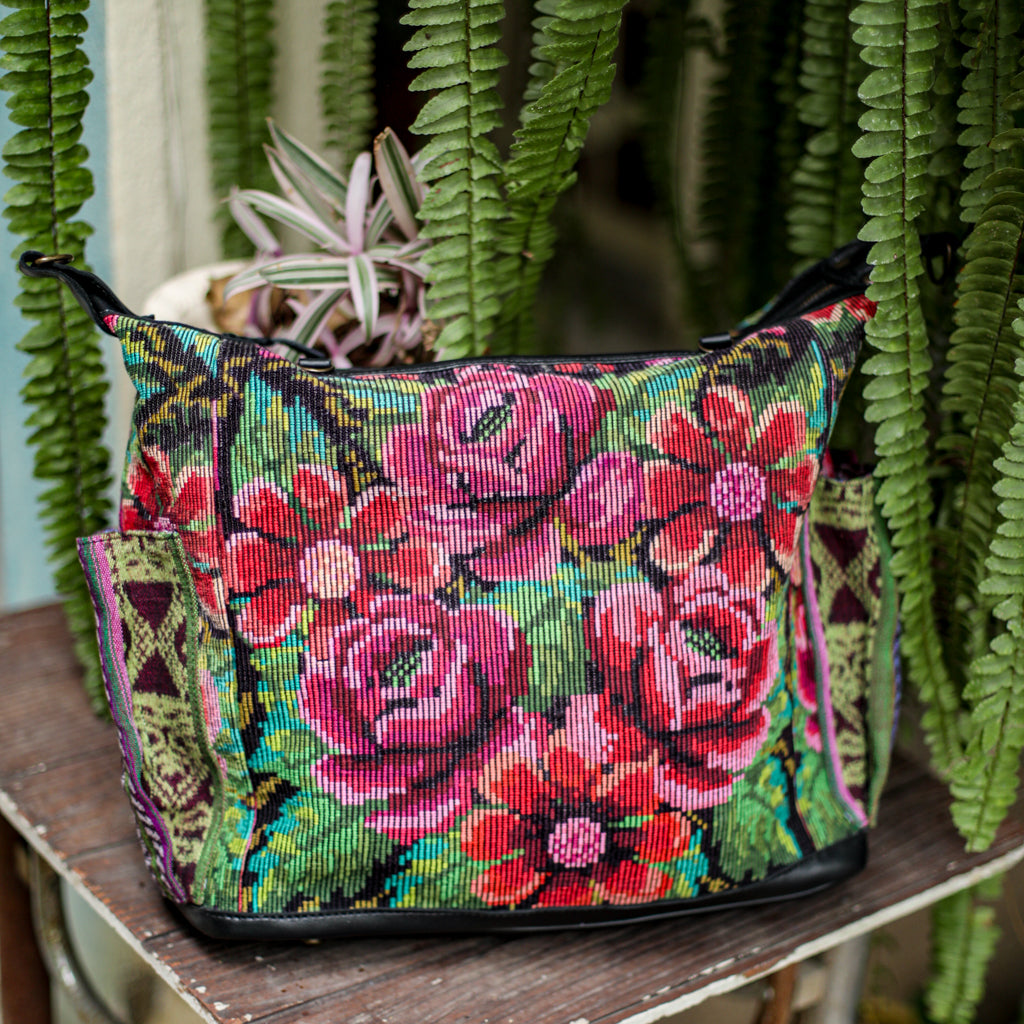 BEATRIZ CDB + DIAMANTE STRAP - OOAK HUIPIL - BLACK - NO. 18475