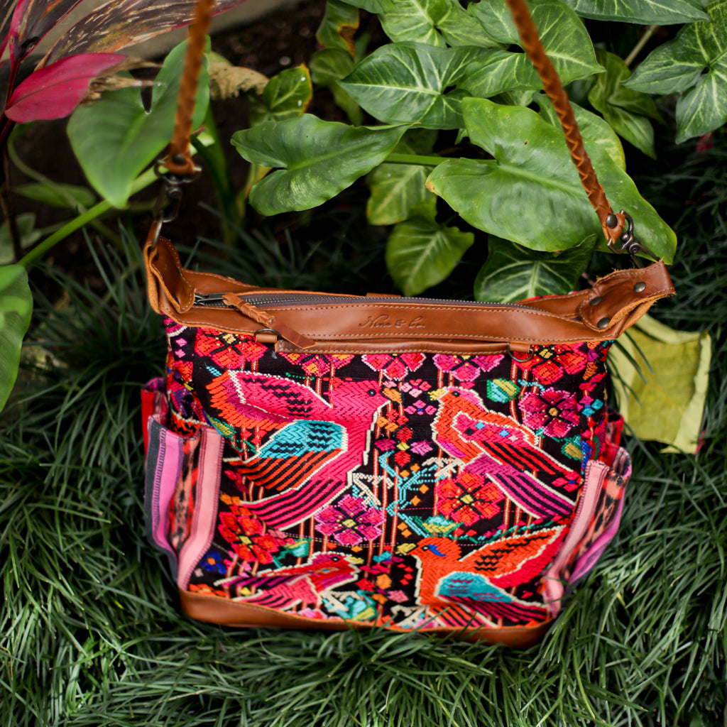 BEATRIZ MCDB + DIAMANTE STRAP - OOAK HUIPIL - CAFE -  NO. 18464