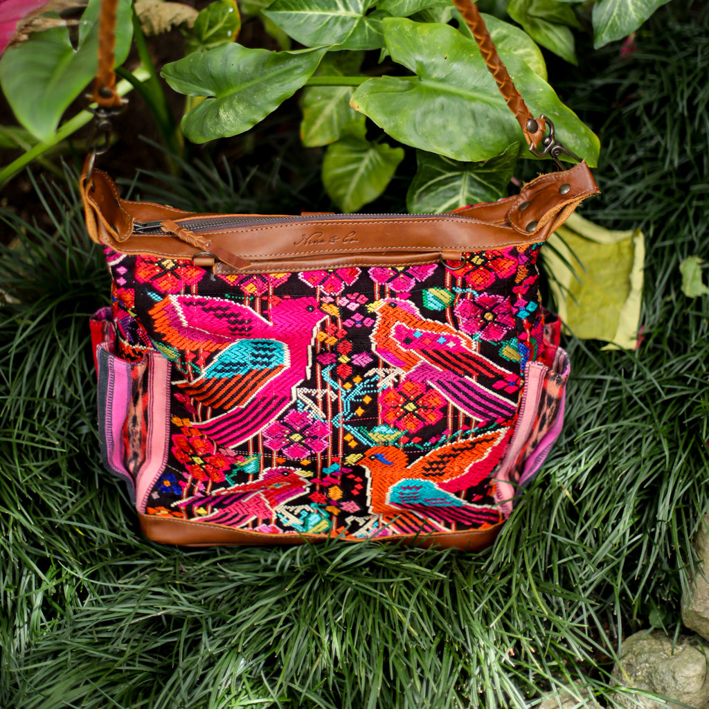 BEATRIZ MCDB + DIAMANTE STRAP - OOAK HUIPIL - CAFE -  NO. 18464