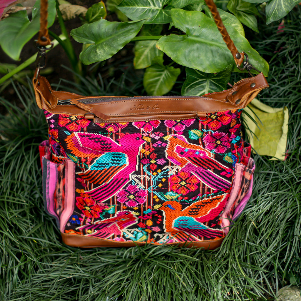 BEATRIZ MCDB + DIAMANTE STRAP - OOAK HUIPIL - CAFE -  NO. 18464