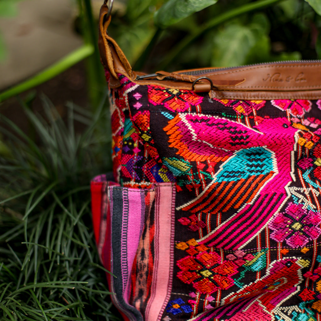 BEATRIZ MCDB + DIAMANTE STRAP - OOAK HUIPIL - CAFE -  NO. 18464