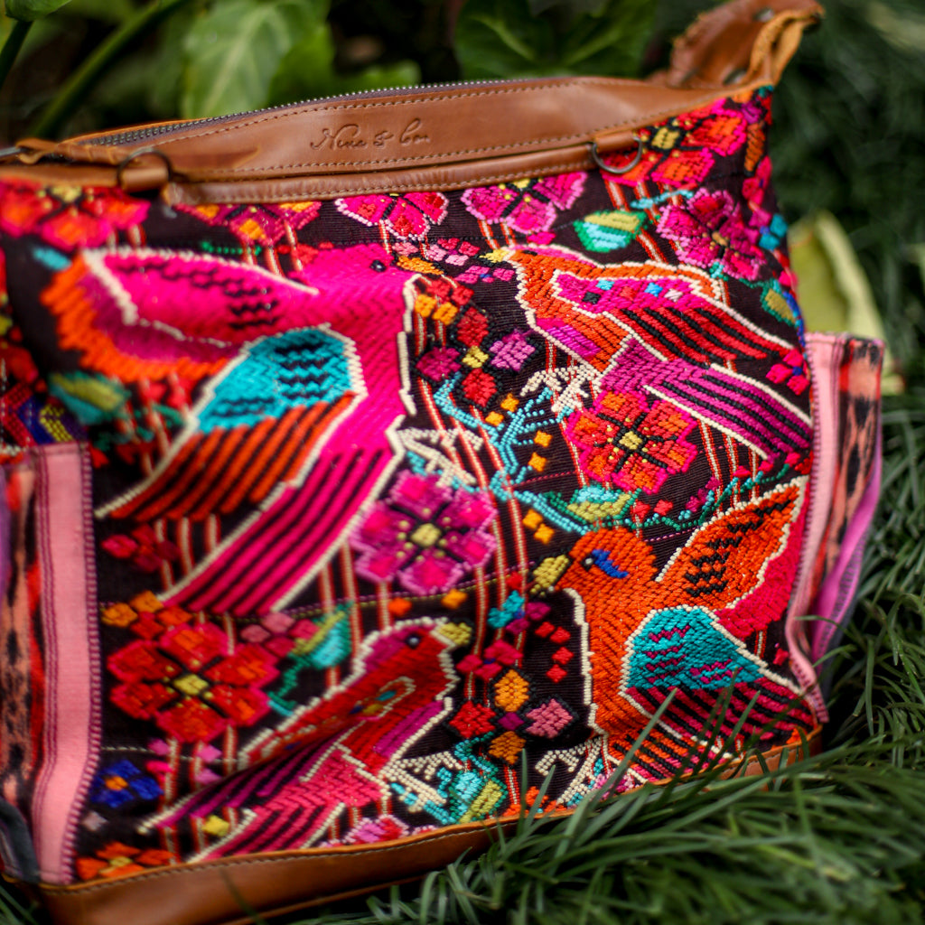 BEATRIZ MCDB + DIAMANTE STRAP - OOAK HUIPIL - CAFE -  NO. 18464